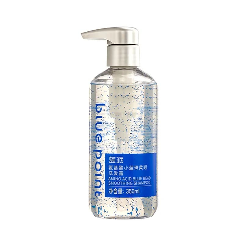 BLUE POINT Shampoo for smooth and manageable hair with amino acids with blue granules