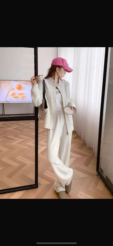 Трендовая вязка "2ка" - кофта с брюками